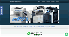 Desktop Screenshot of printequiposdigitales.com